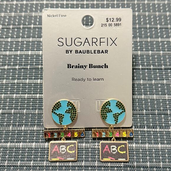 NEW | SUGARFIX by BAUBLEBAR | Brainy Bunch Teaching and Learning Theme Earrings - Picture 1 of 1